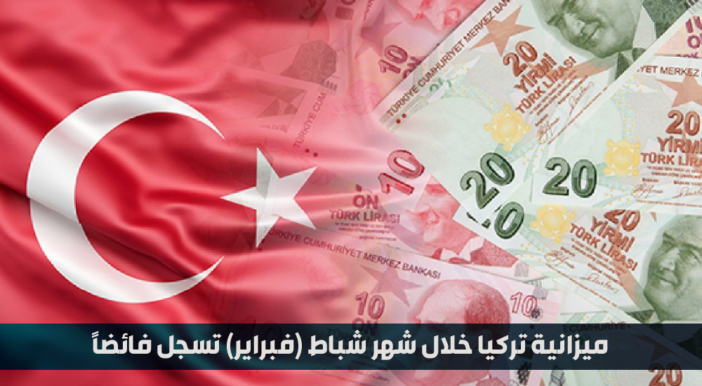 ميزانية تركيا خلال شهر شباط (فبراير) 2022 تسجل فائضاً