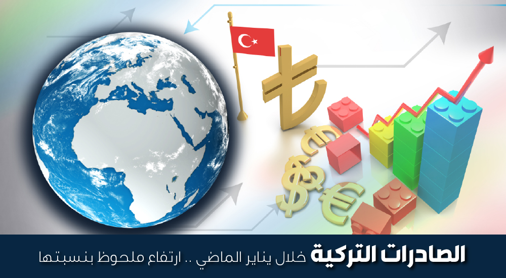 الصادرات التركية خلال يناير الماضي .. ارتفاع ملحوظ بنسبتها